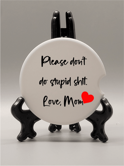 Love Mom - Car Coaster - Honestly Innovative 